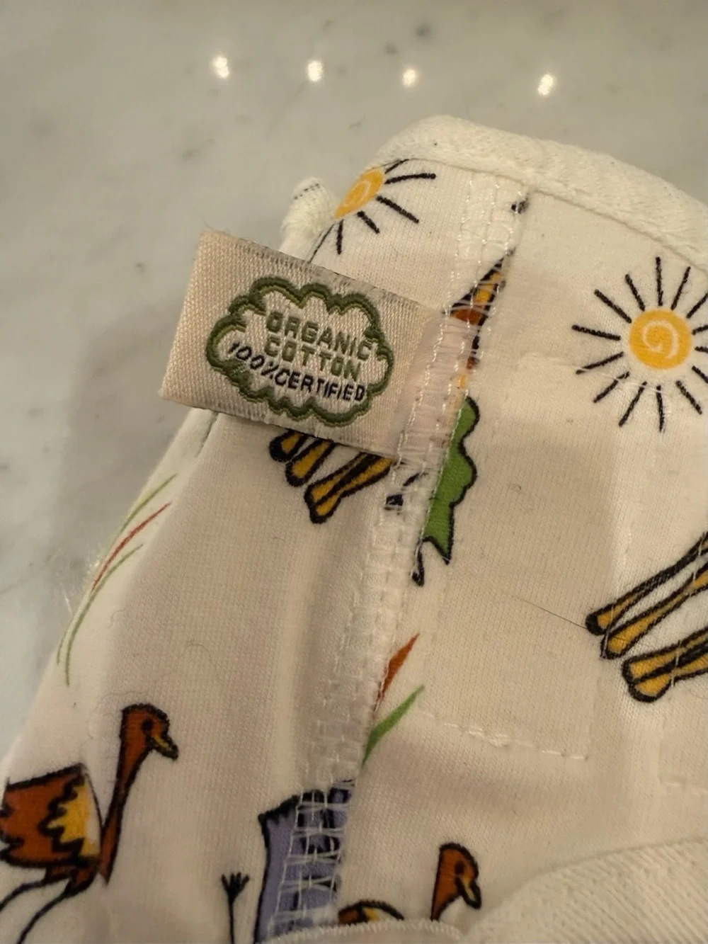 NWOT Imse Vimse White Safari Print Reusable Swim Diaper Cover 24-30 lbs.